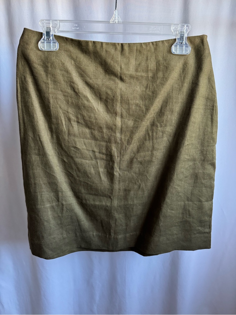 Reformation Rina Low Waisted Linen Skirt Green - Size 4